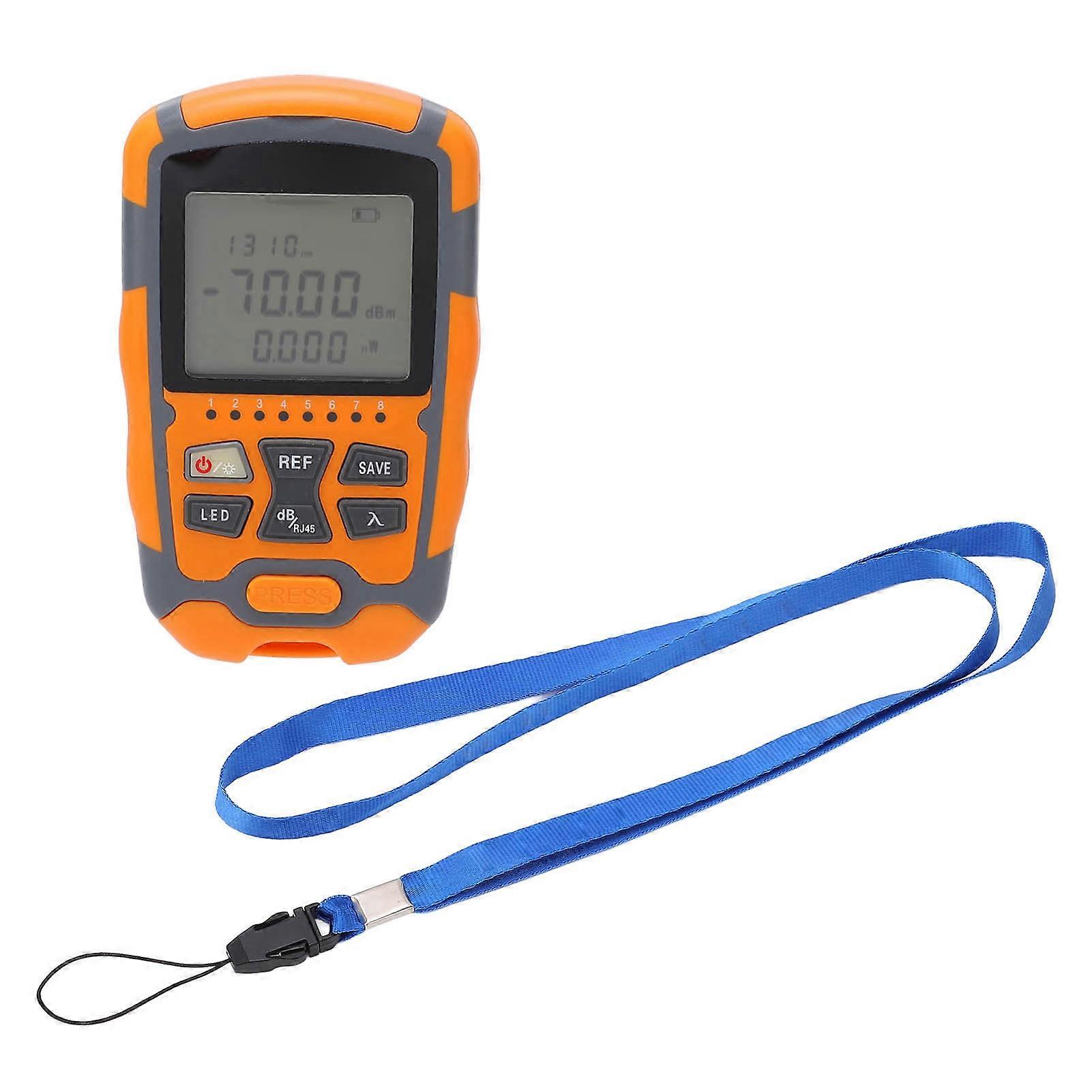 Mini Optical Power Meter Portable Optical Fiber Cable Tester Multimeter with LED Light