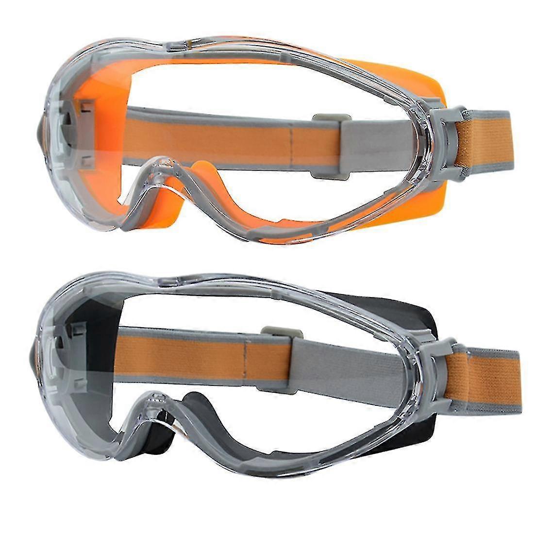 2pcs Safety Glasses Protective Goggles Compatible With Working Riding Skiing