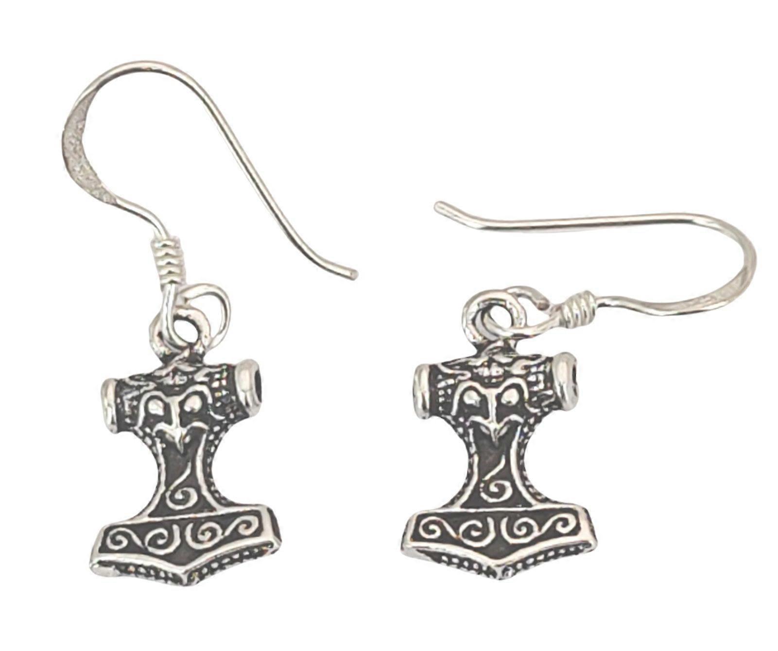 Earring 05 Thor's Hammer - Silver