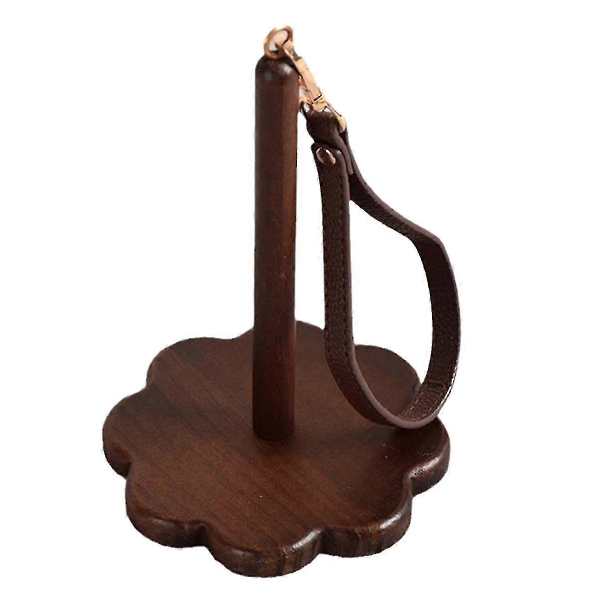 حامل الغزل المعصم لحياكة خيوط تخزين أداة الحياكة خشبية المعصم حزام الحياكة الغزل منظم