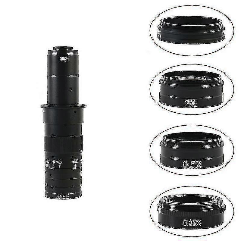 عيد الميلاد 0.5x / 0.35x / 2x / 1x Barlow عدسة زجاجية موضوعية مساعدة 42 مم ل 10a 300x 180x 120x C-mount Lens Indu