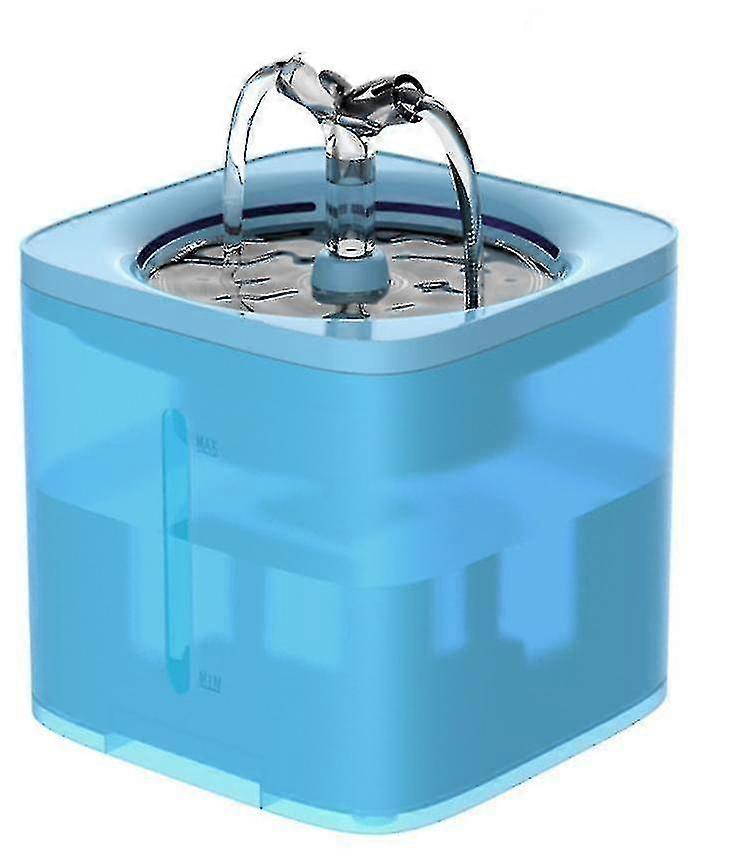 Automatic Cat Water Fountain Filter Feeder Smart Drinker For Cats Dog Water Drinking Motion (blue)