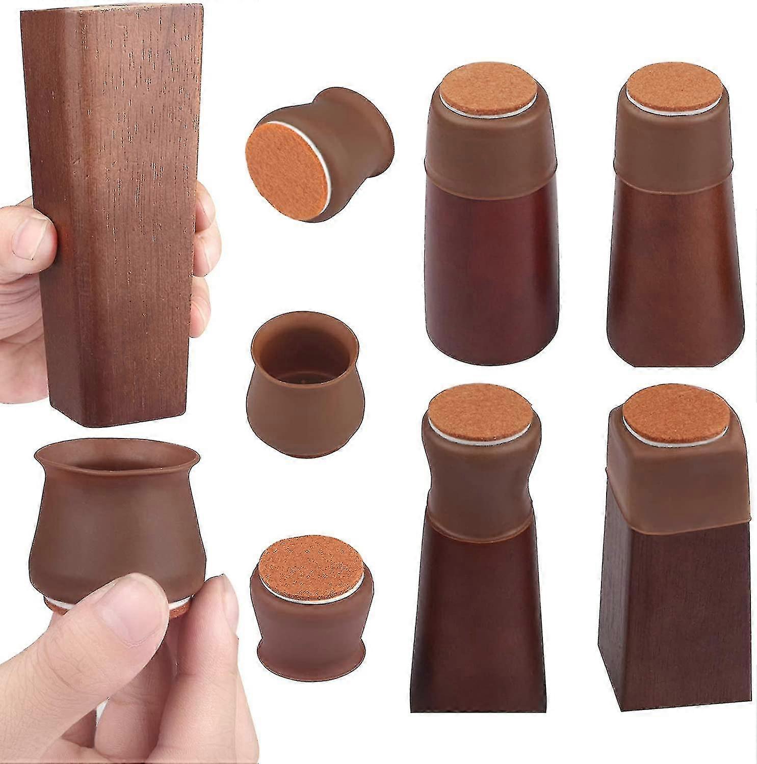 シリコンチェアレッグキャップ 32 PCチェアレッグプロテクター 用ハードウッドフロア