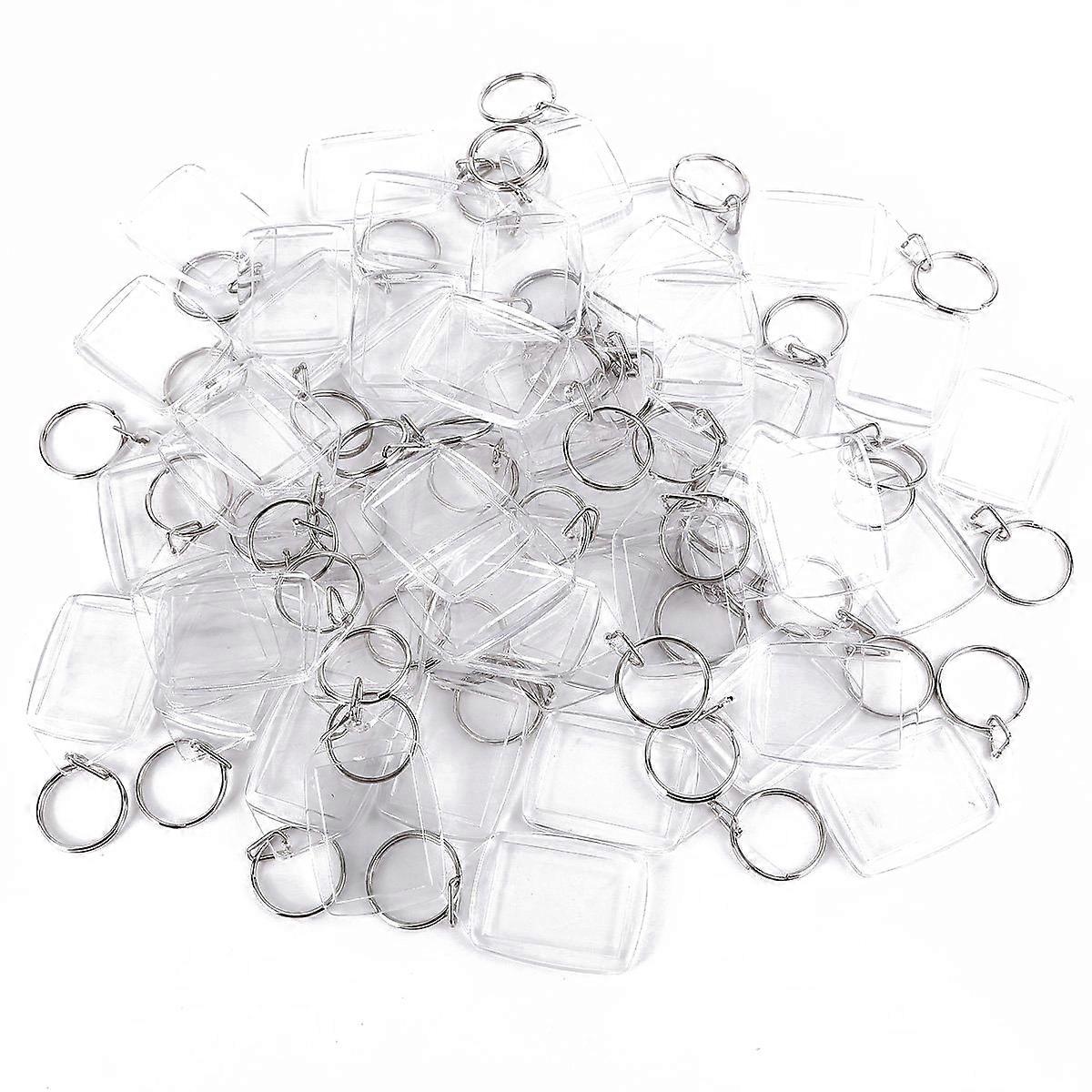 50 Piece Acrylic Keychain for Passport picture Photo Blank Keyrings