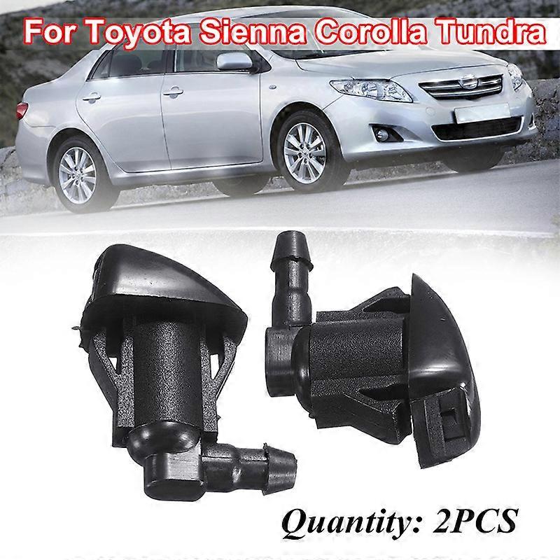 Pair of Windshield Washer Spray Nozzles Replacement Front Windshield Washer Nozzles Replacement Fit for Corolla Camry 85381-AE020