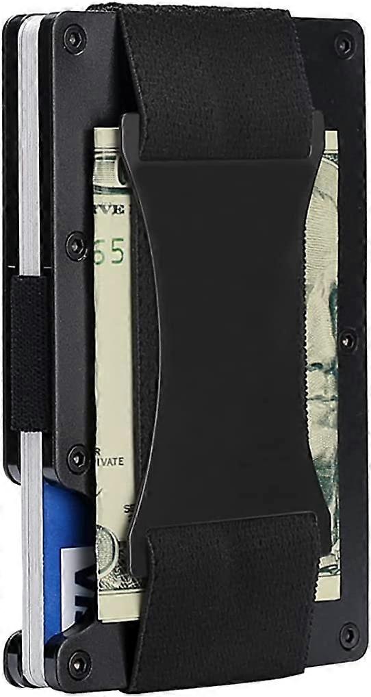 Minimalist Aluminum Wallet, Slim Wallet Metal Wallet RFID Front Pocket Wallet