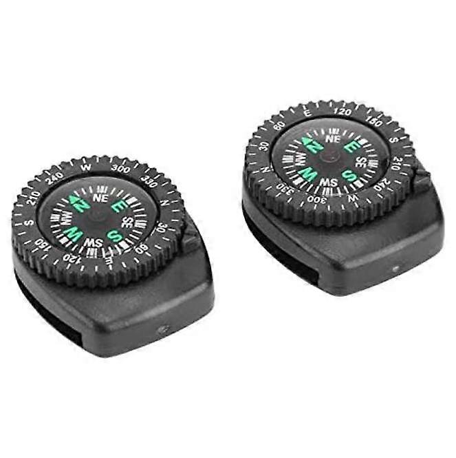 2pcs Wrist Compass Portable Watch Strap Liquid Filled Compass for Boat Camping