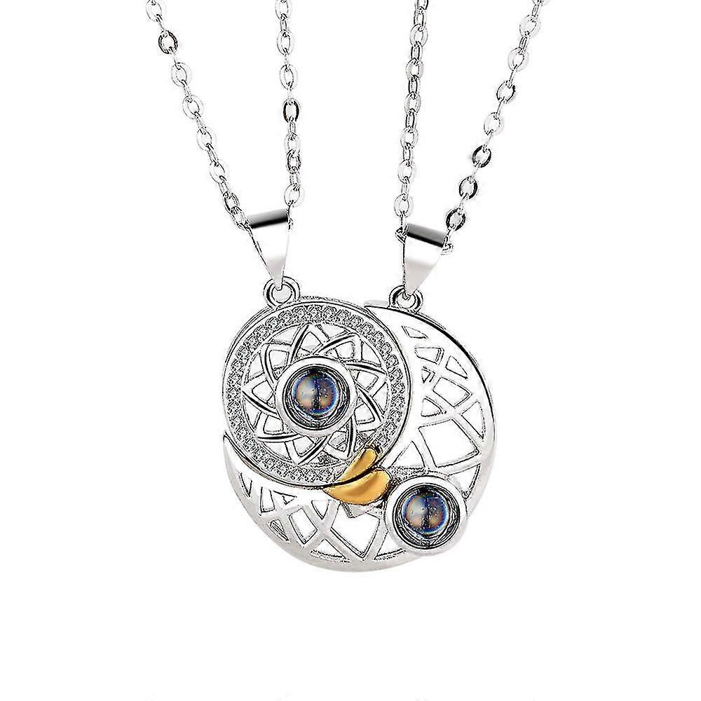 Collier Sun Moon Star Projection
