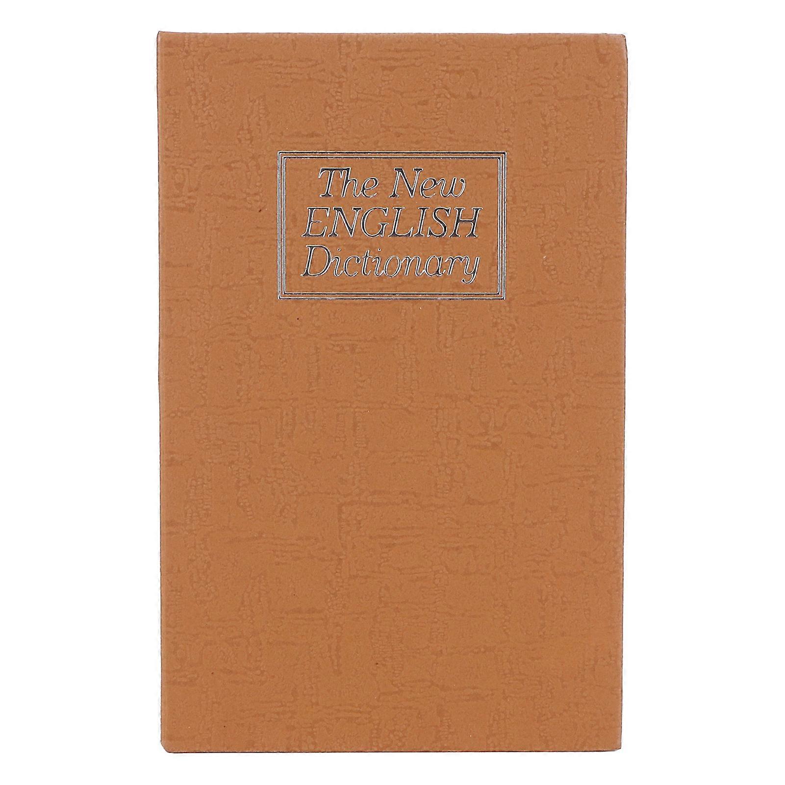 Book Safe Storage Box Dictionary Money Coines Box with Security Combination Lock compatible Home Use