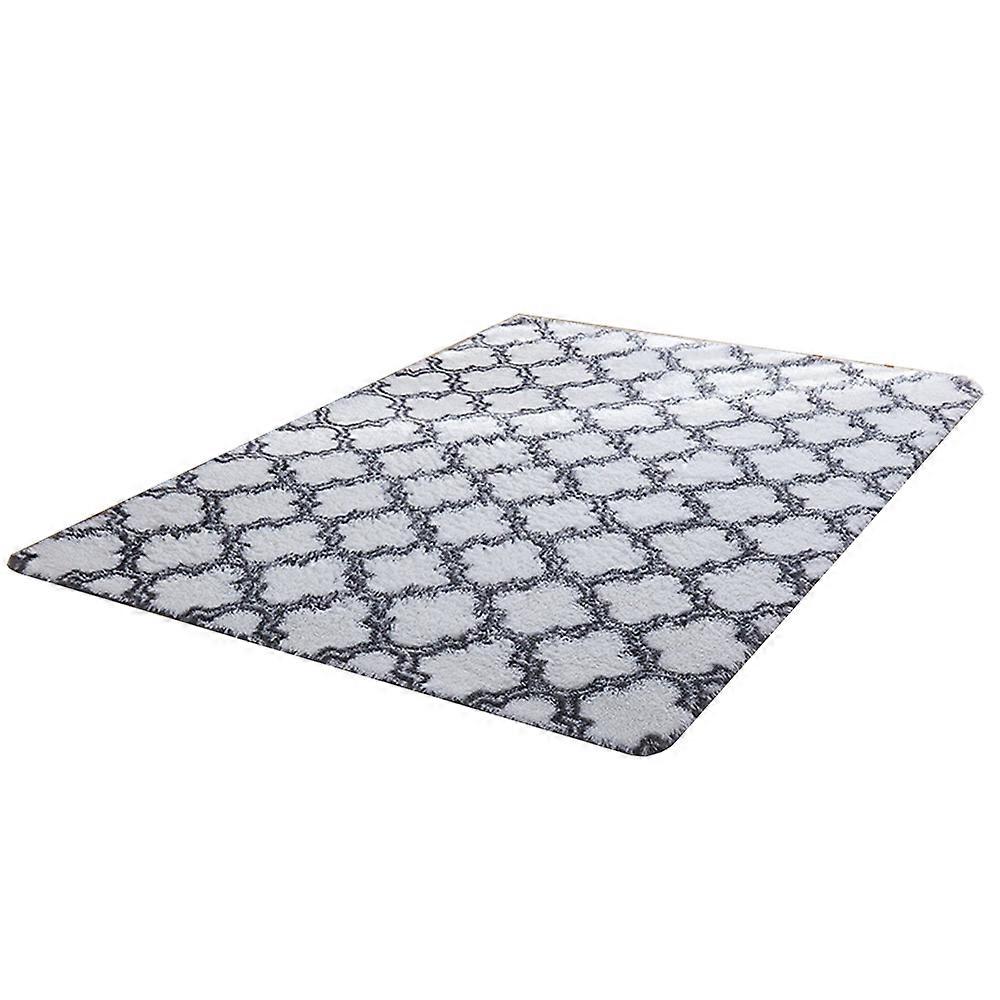 Oval fluffy ultra soft bedroom carpet Plush plush carpet