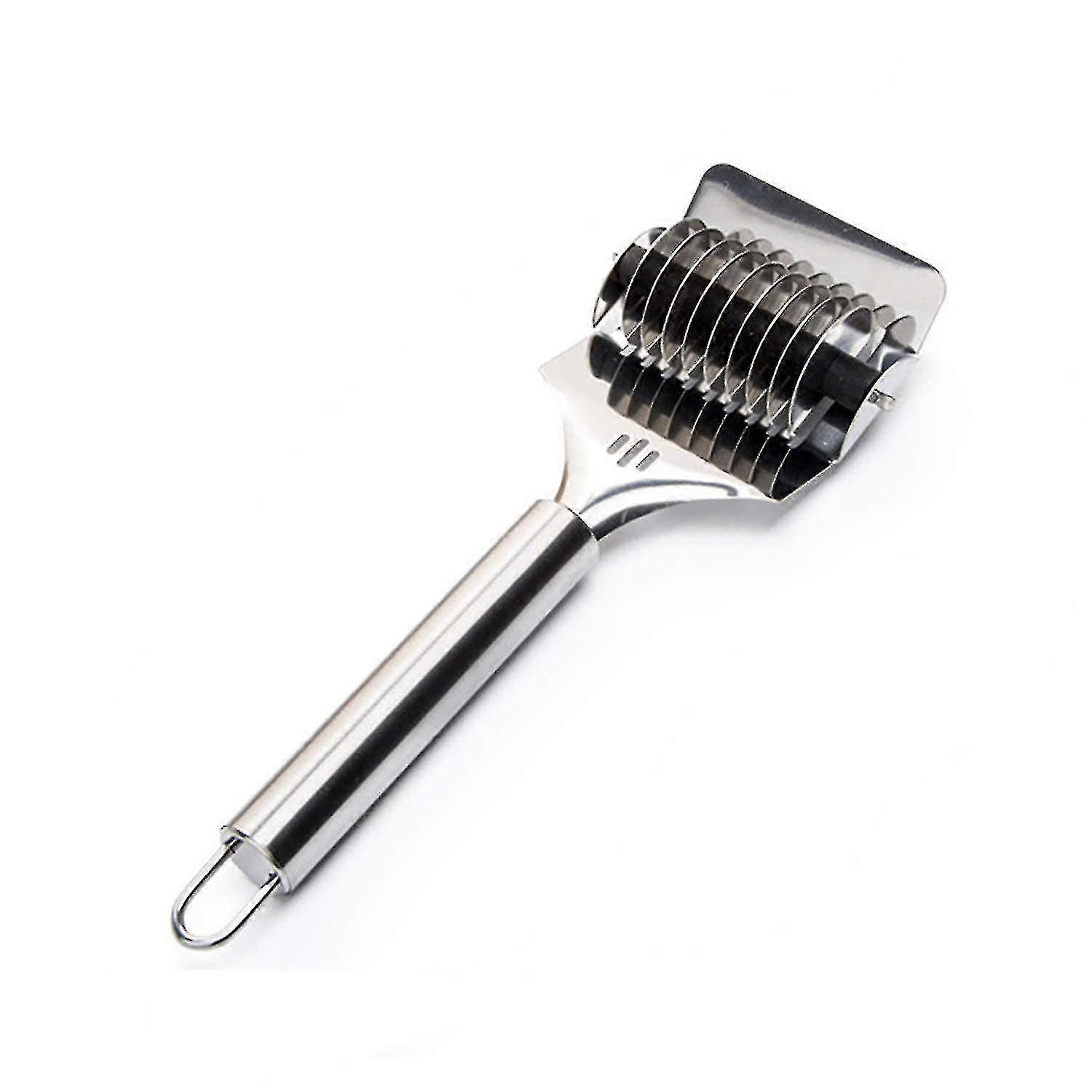 Stainless Steel Spaghett Noodle Maker Lattice Roller Docker Dough Cutter Tool