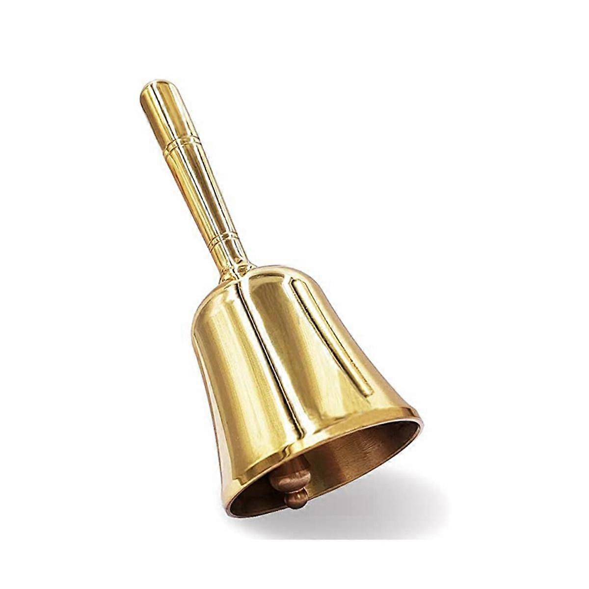 Super Loud Hand Barking Bell, Solid Brass Dinner Bell Service Bell Pet Training Bell Jingle Bell, G