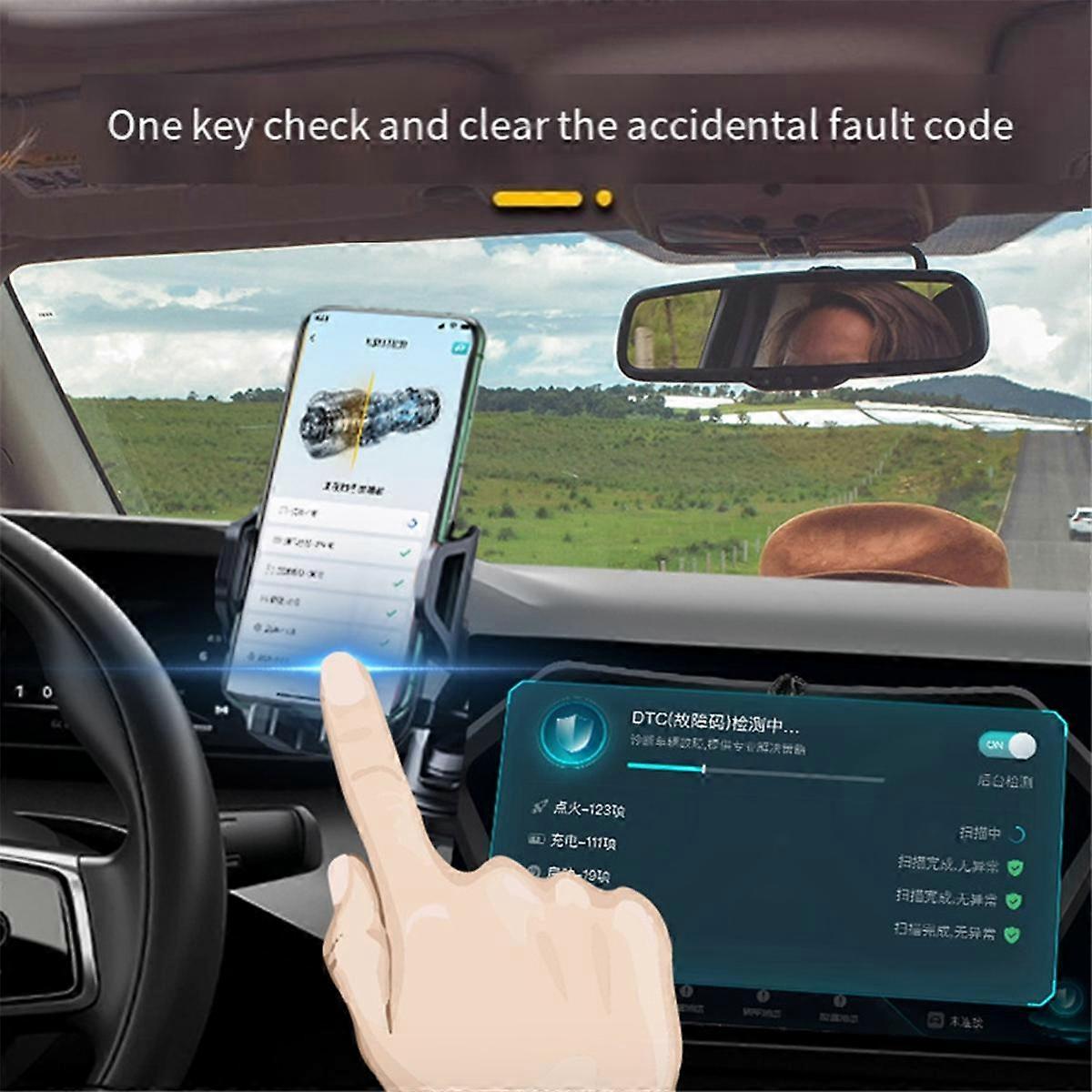 OBD Car Fault Detector OBD Car Code Reader Car Detector Bluetooth Connecting the Whole Car Diagnost