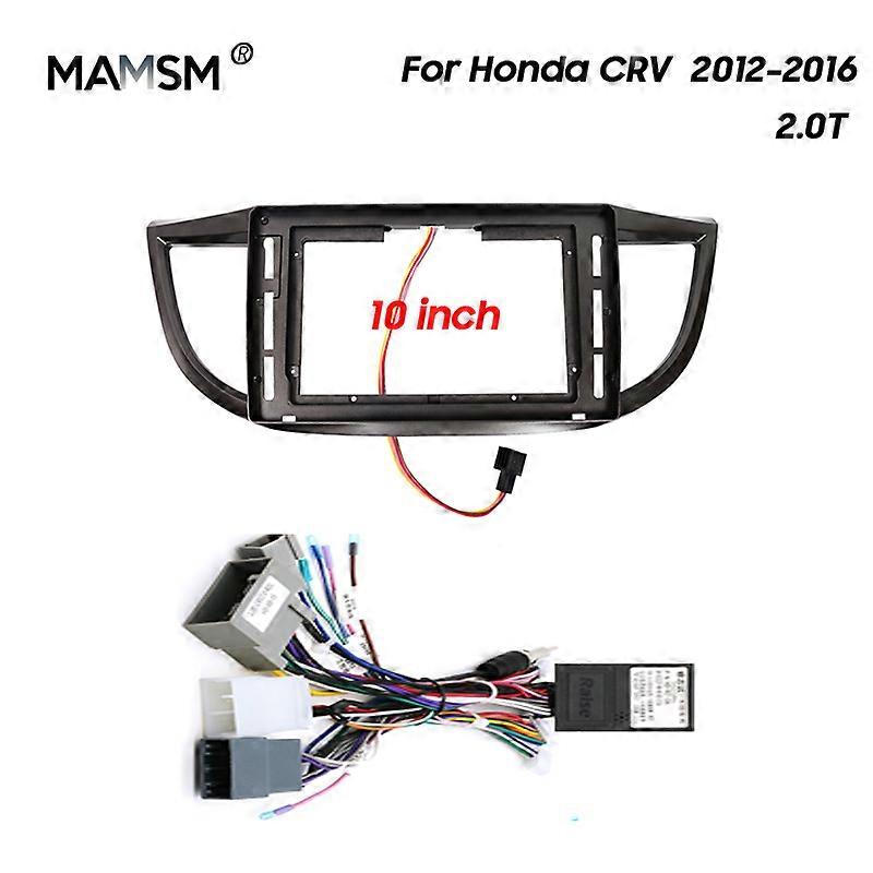 MAMSM Car Frame Fascia Adapter Android Big Screen Radio Fitting Painel Kit Para Honda CRV 2012 2013 2014 2015 2016 9 polegadas / 10 polegadas
