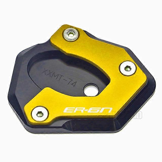 ER-6N Motorcycle Side Stand Enlarger Kickstand Enlarge Plate Aluminum Accessories for Kawasaki ER6N 2012 2013 2014 2015 2016