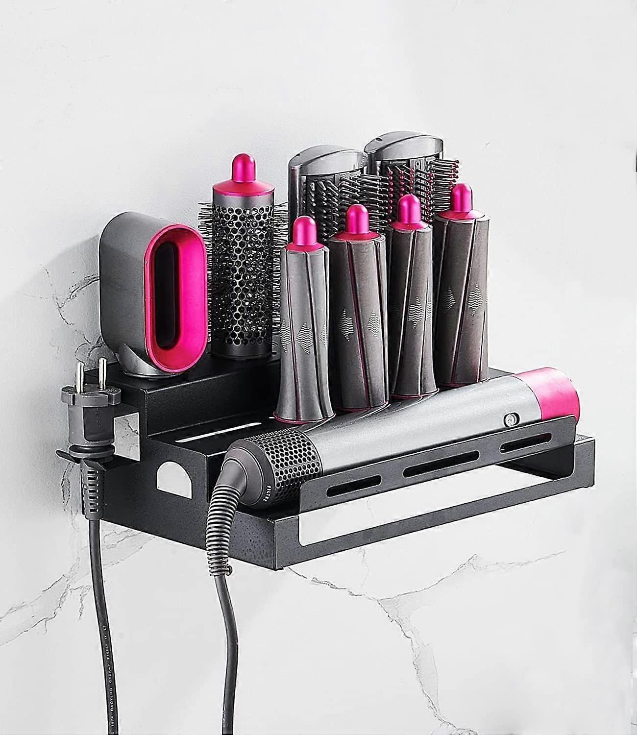 Replacement Storage Rack for Dyson Airwrap Styler,Storage Rack Compatible with Dyson Airwrap Styler,No Nail or Perforated to Install,Three Layers