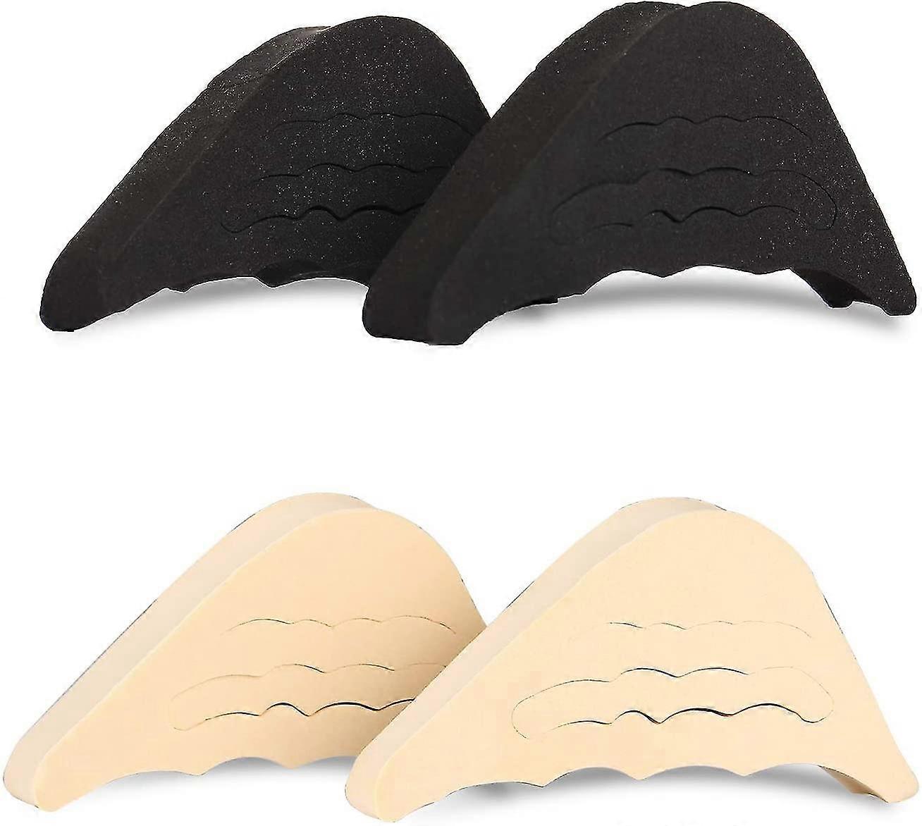 2 Pcs Insoles, Detachable Corrugated Toe Plug