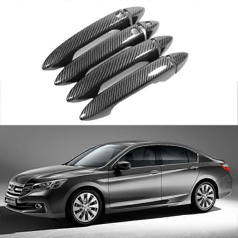 Suitable For 13-17 Honda Accord 9 Generation Handle Carbon Fiber Pattern Door Handle Shell Car Body Decoration