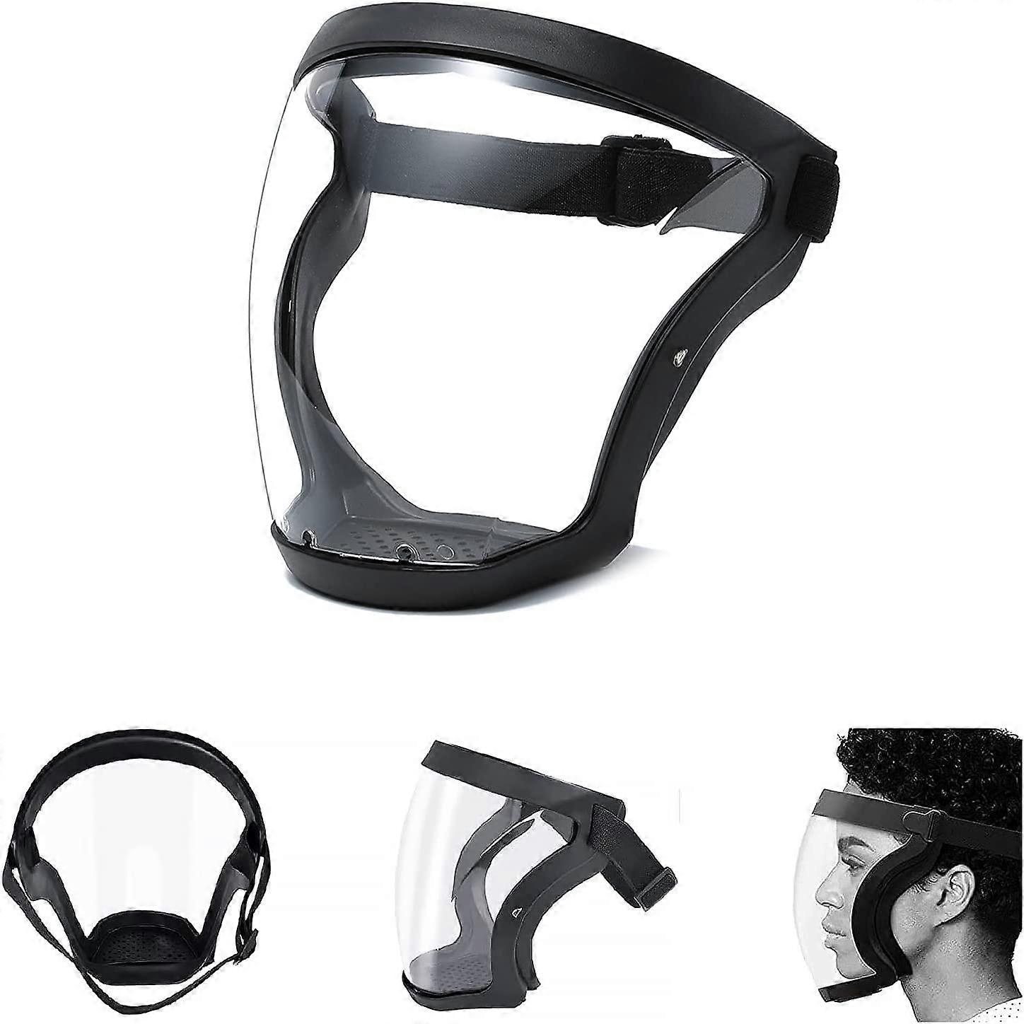 Super Protective Face_Shield-Full Face Protective Shield Visor(Black)