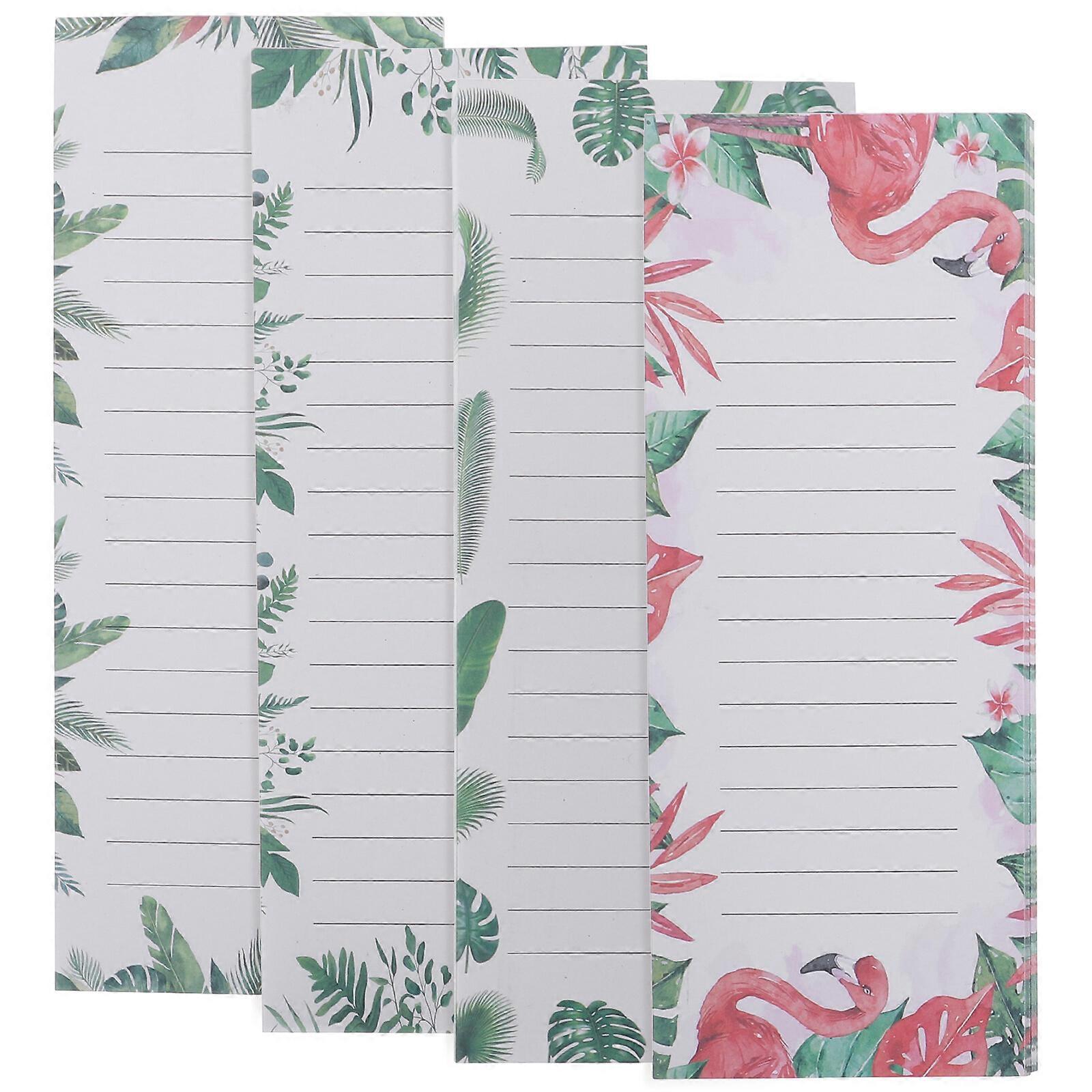 4pcs Magnetic Refrigerator Notepad Grocery List To Do List Pad Memo Notepad