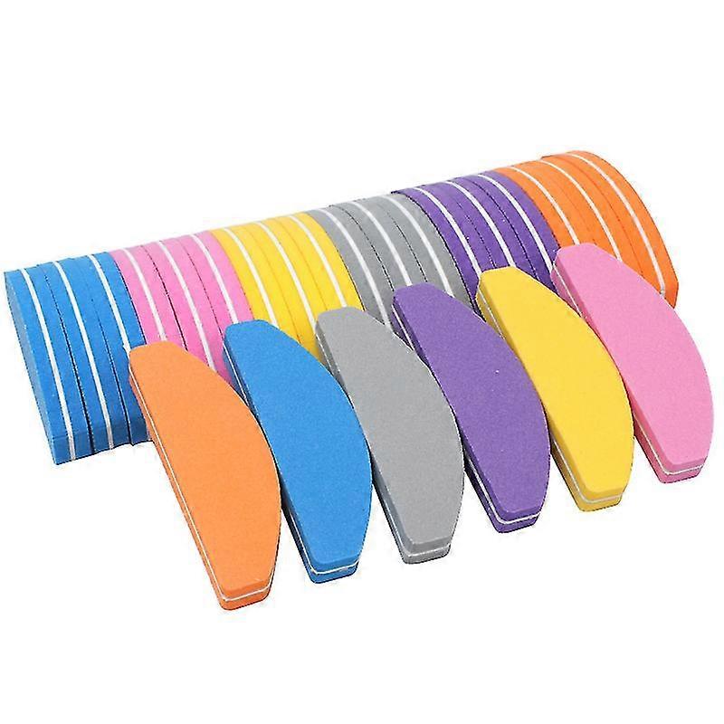 6 stuks nagelbuffers blokvijlen, spons wasbaar dubbelzijdig 100/180 schuren buffing bestand, professionele manicure tools