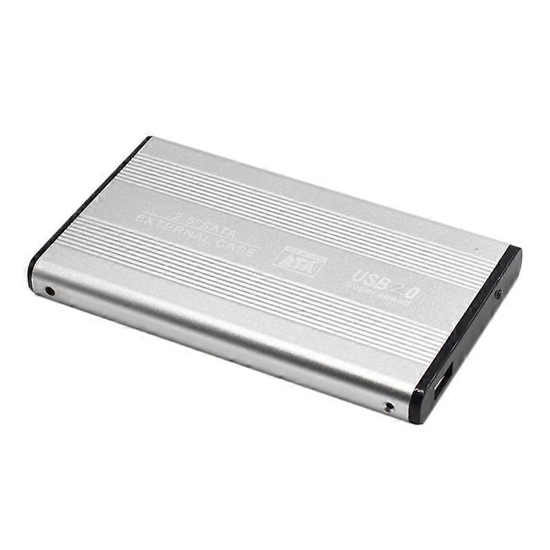 Hard Disk Case Wear Resistant Dustproof Aluminium Alloy 2.5 Inch USB 2.0 External Hard Disk Enclosure for Laptop JIKAIX