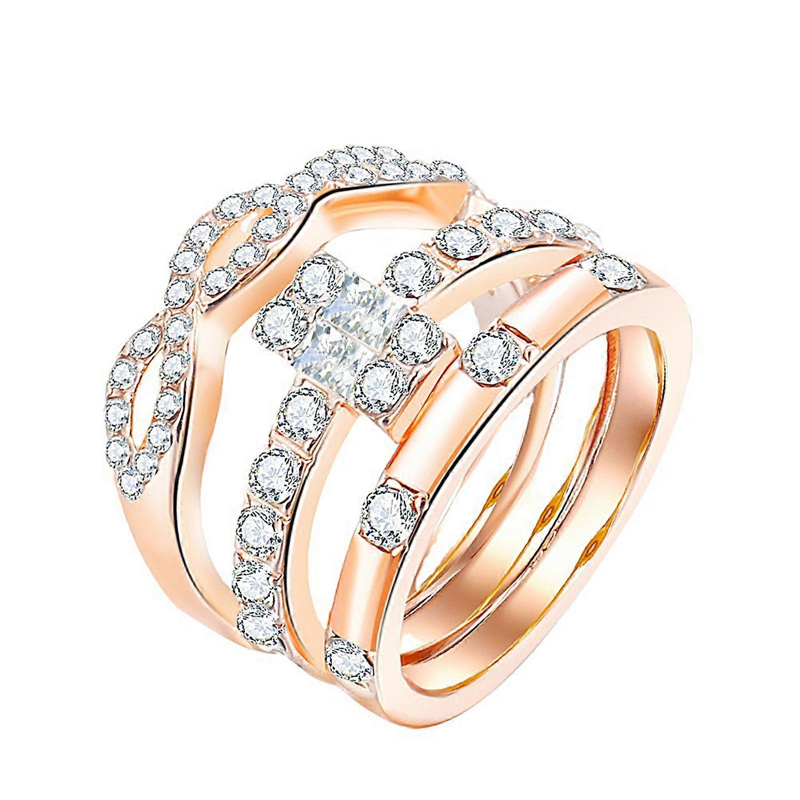 3Pcs/Set Ring Kit Decorative Minimalist Distinctive Individuality Finger Ring Set for Daily Wear