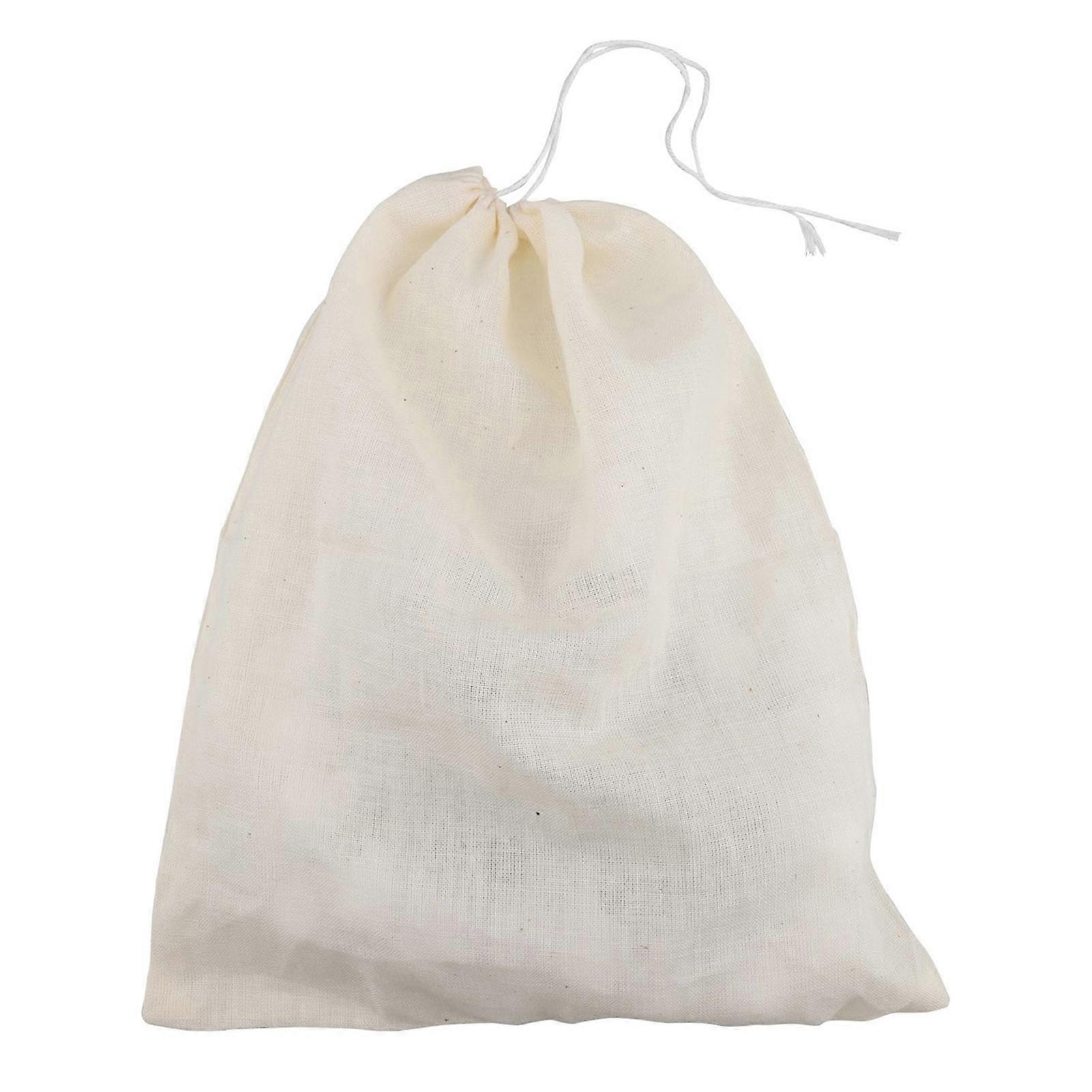 Filter Bag Tear Resistant Reusable Easy to Clean Cotton Material Separate Liquid Filter Small Hole Durable No Odor Coffee Drainer Bag for Kitchen