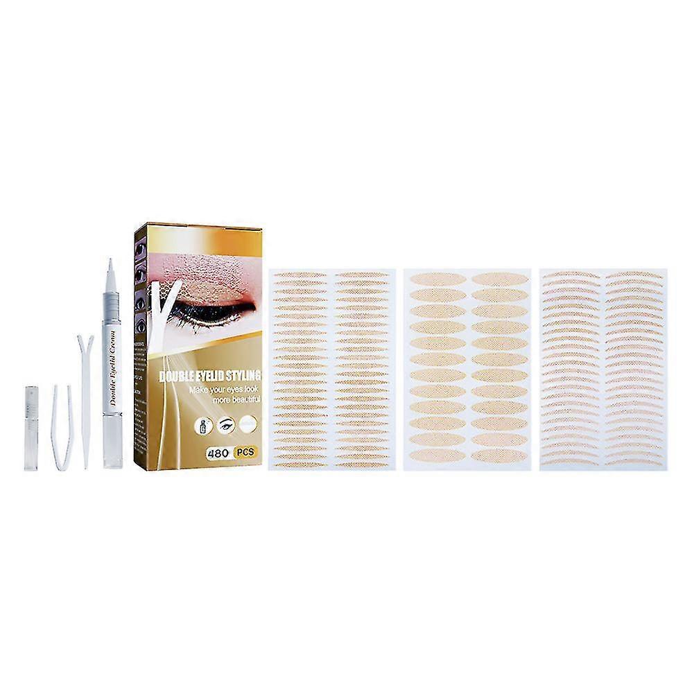 Double Eyelid Sticker Set Long Lasting Transparent Eyelid Tapes No Glue Breathable Eyelid Patch