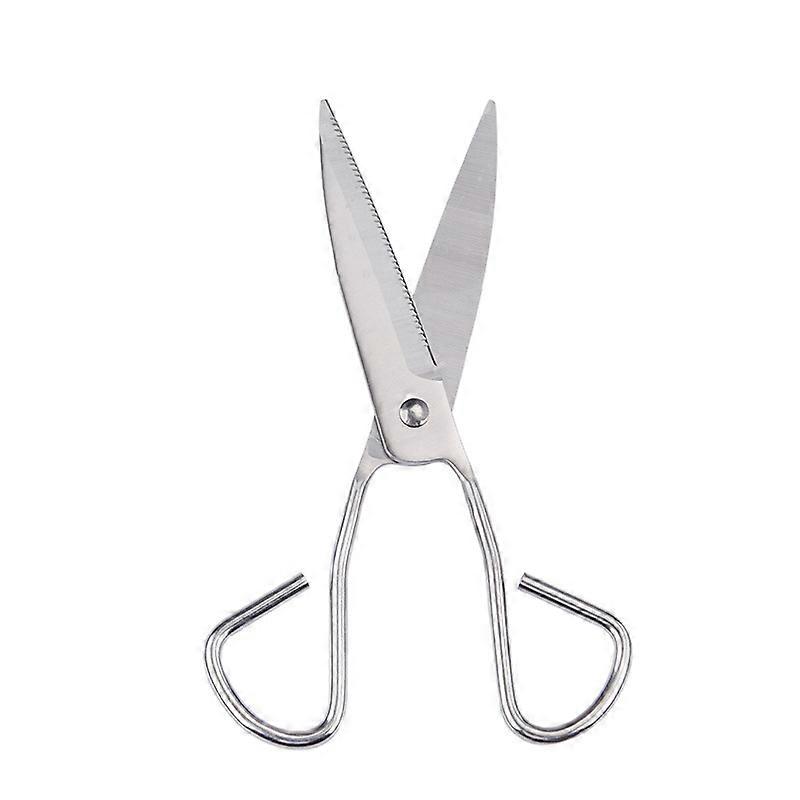 All stainless steel kitchen scissors Multifunctional household scissors Barbecue scissors Kitchen tools