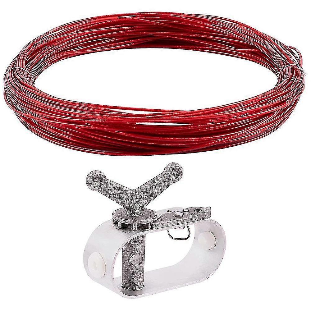 Swimming Pool Cover Cablewinch Kit,100ft Pool Cover Wire Pool Cover Ratchet For Above Ground Swimm
