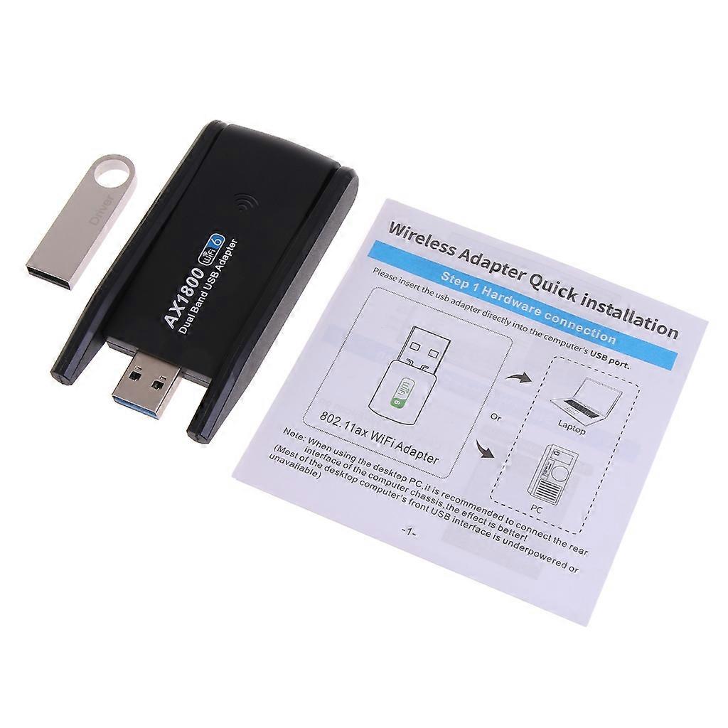 WiFi 6 USBアダプターAX1800 2.4G / 5GHz AX1800HワイヤレスネットワークカードUSB3.0 WIFI6
