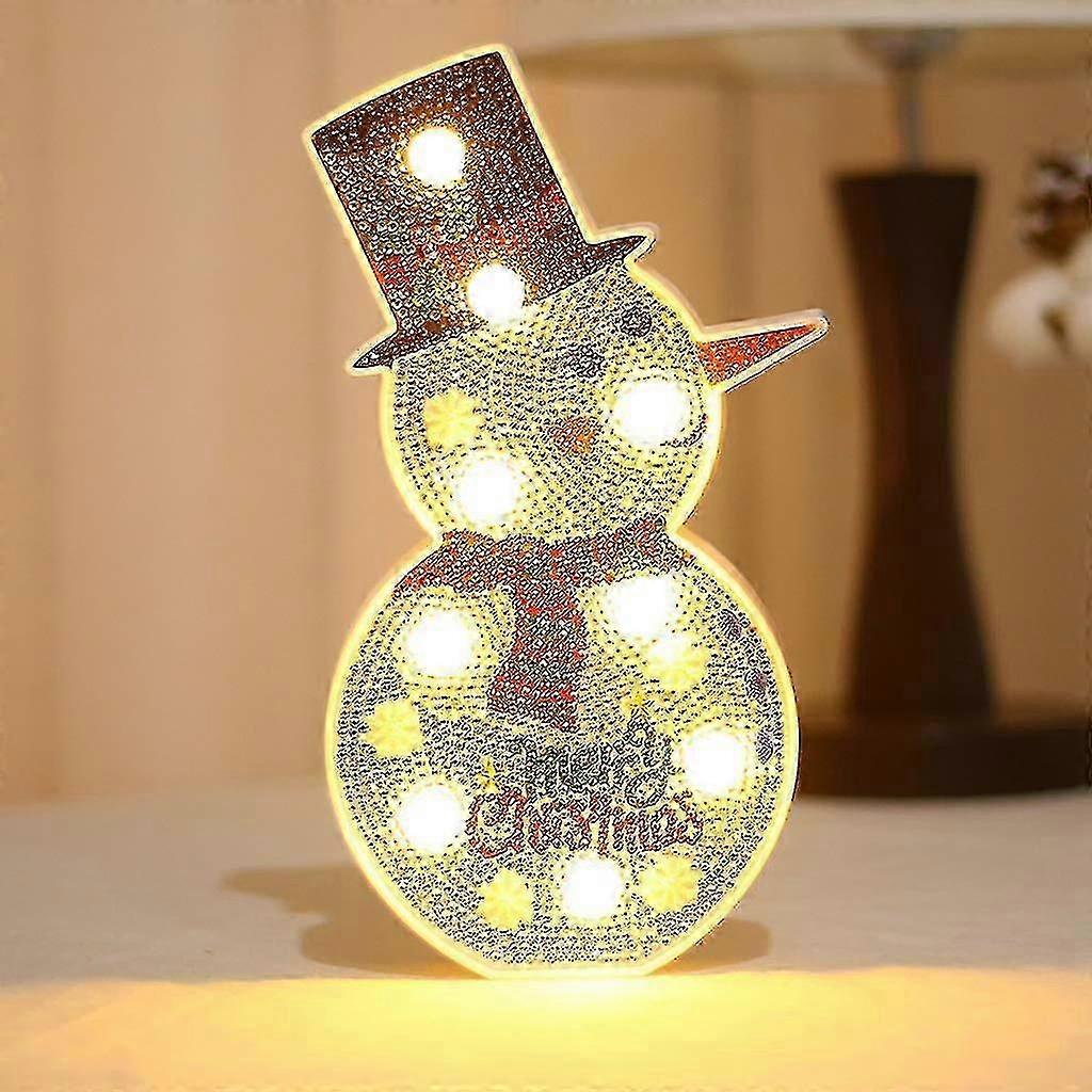 DIY Christmas Tree Diamond Painting Light Box, Snowmans Tree @bugu