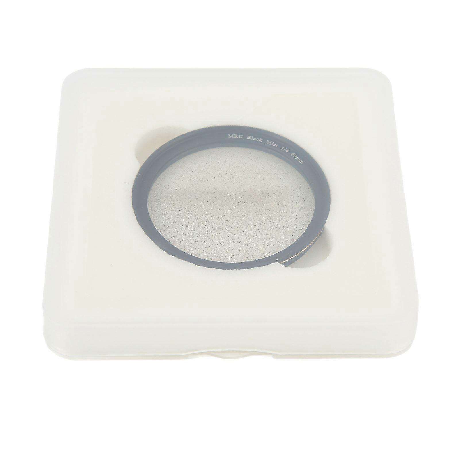 Lightdow Black Diffusion 1/4 Filter Mist Cinematic Effect Soft Focus Filter with 18 Multi Layer Coatings for Portrait Photography 49mm / 1.9in