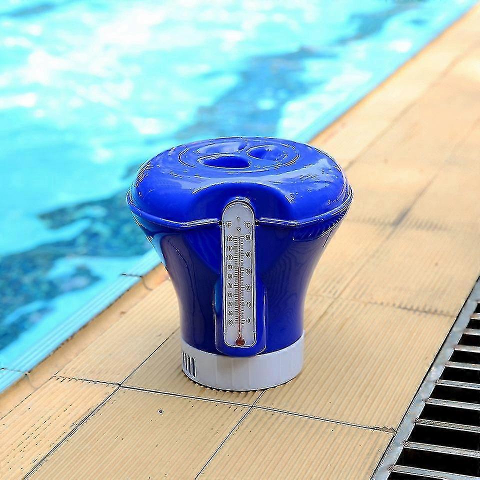 Dosing Float Chlorinator Tablets With Thermometer For Swimming Pool Water Quality