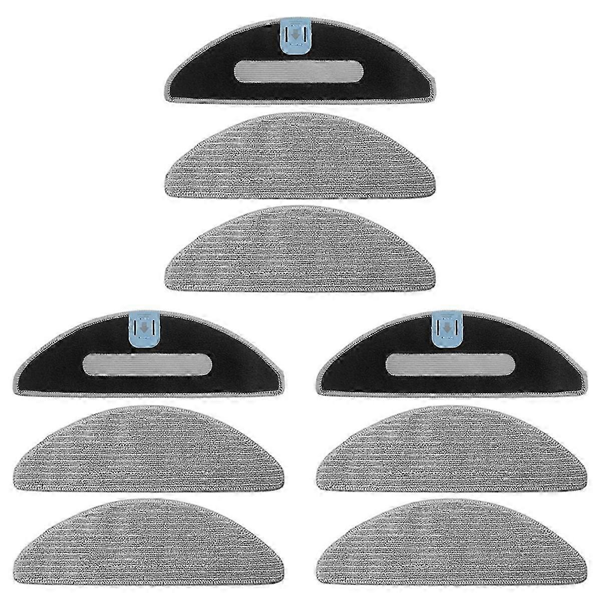 9Pcs Washable Microfiber Mop Pads - Replacement for Combo I5/J5 Robot Vacuum