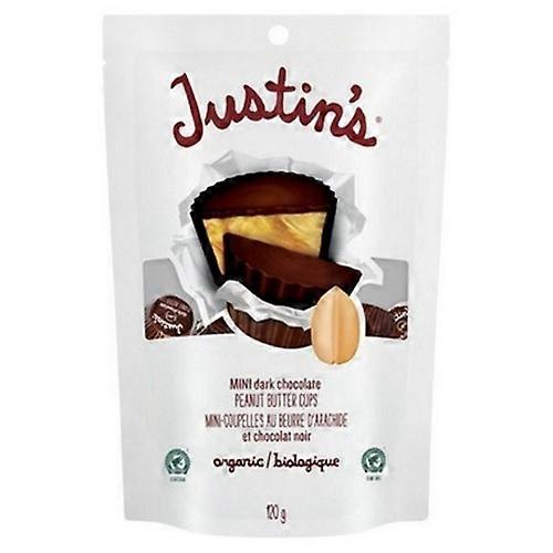 Justin's Organic Peanut Butter Mini Cups Dark Chocolate, 120 Grams X 6