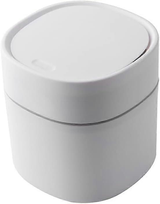 Mini Desktop Trash Can for Office and Car, Compact Sanitary Design, Easy to Clean, 2.5L Capacity, Durable Material