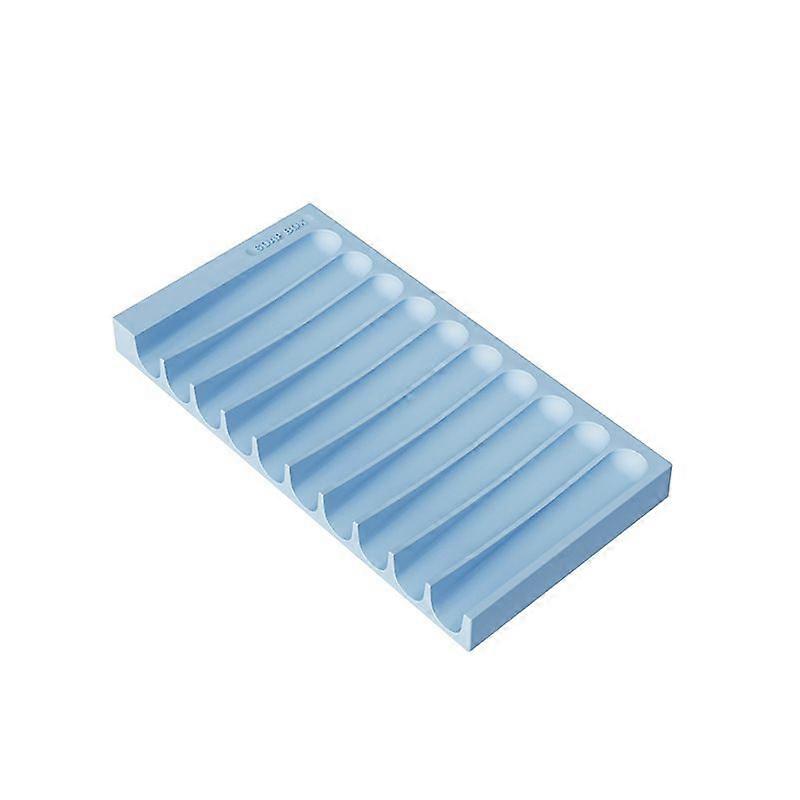 Soft glue self-draining soap box, punch-free, non-slip soap tray, multi-function rack storage tray
