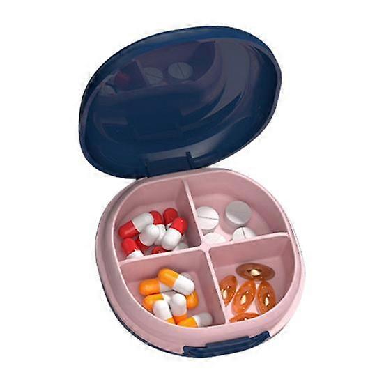 Pill Box Portable Non-slip Silicone Buckle Design Pill Organizer for Office