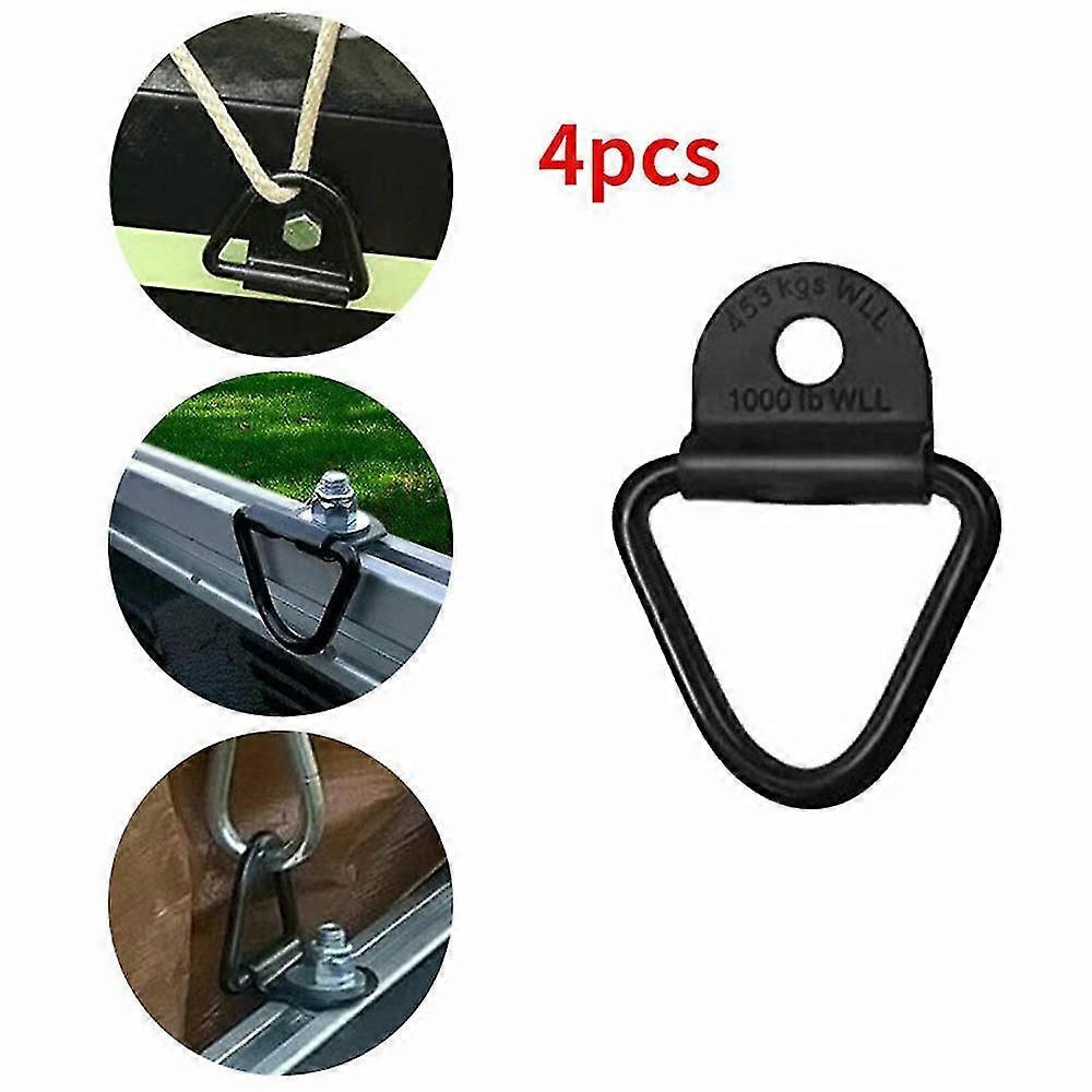 4pcs / set V Hook Tie Down Point Load Securinging Ring Heavy Duty Anchor Tool For Car Truck Boat