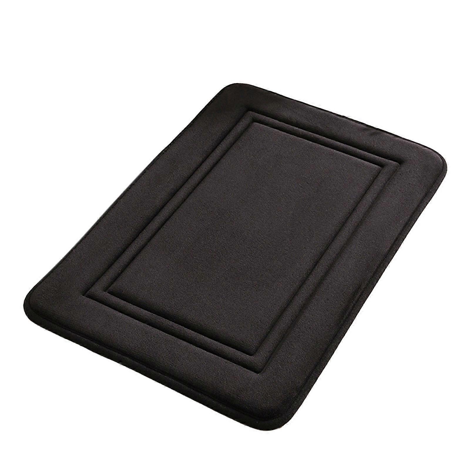 Schwarze Memory Foam Badematte - Bleiben Sie sicher
