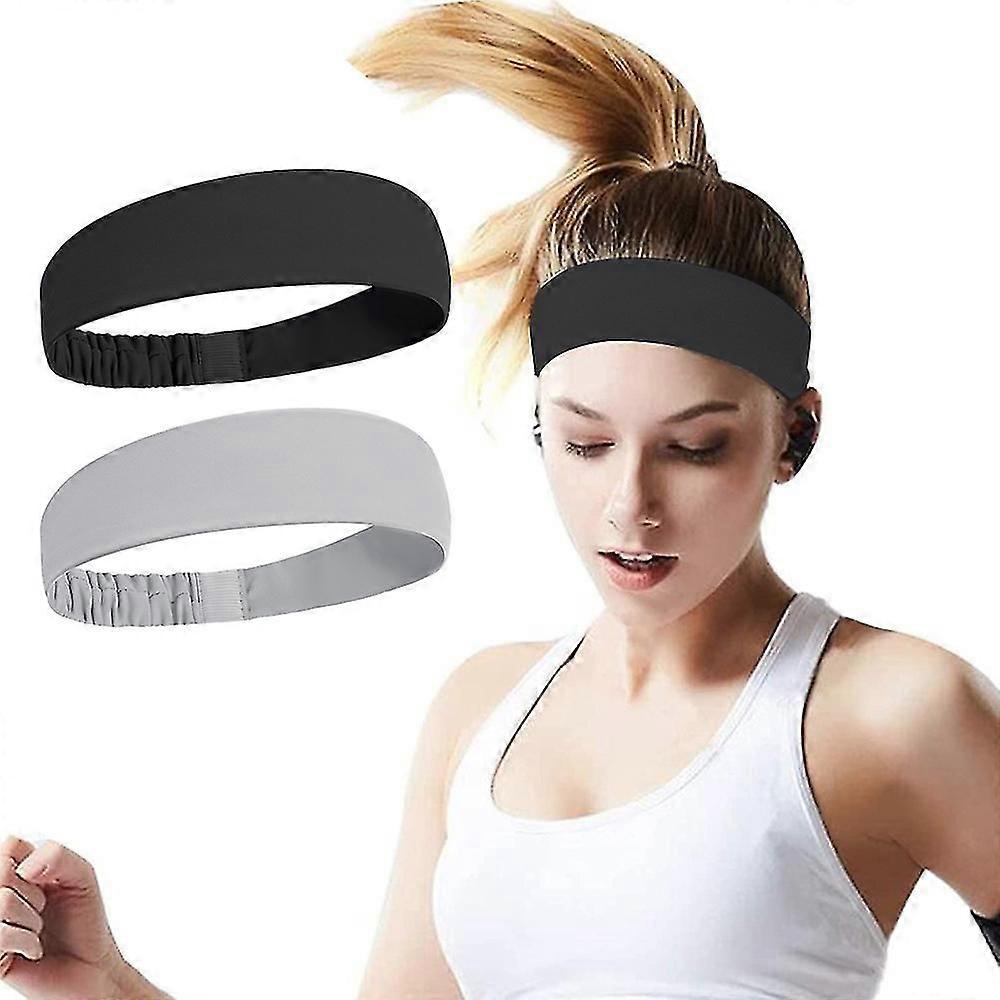 S Headband, Hygroscopic Sweatband Elastic Wide Headband, Suitable For Fitness Exercise