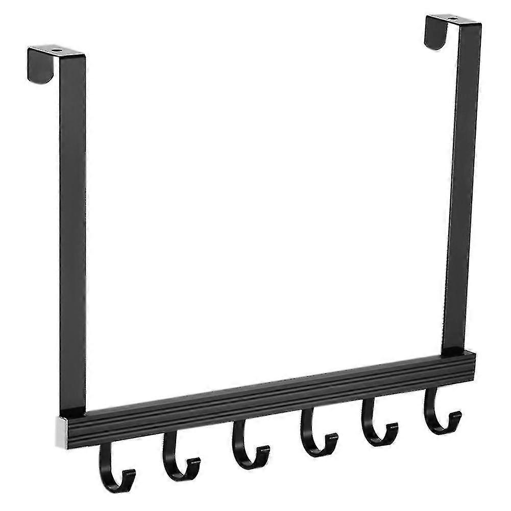 Perforation-free Metal Hooks, Coat Hooks On The Door Black
