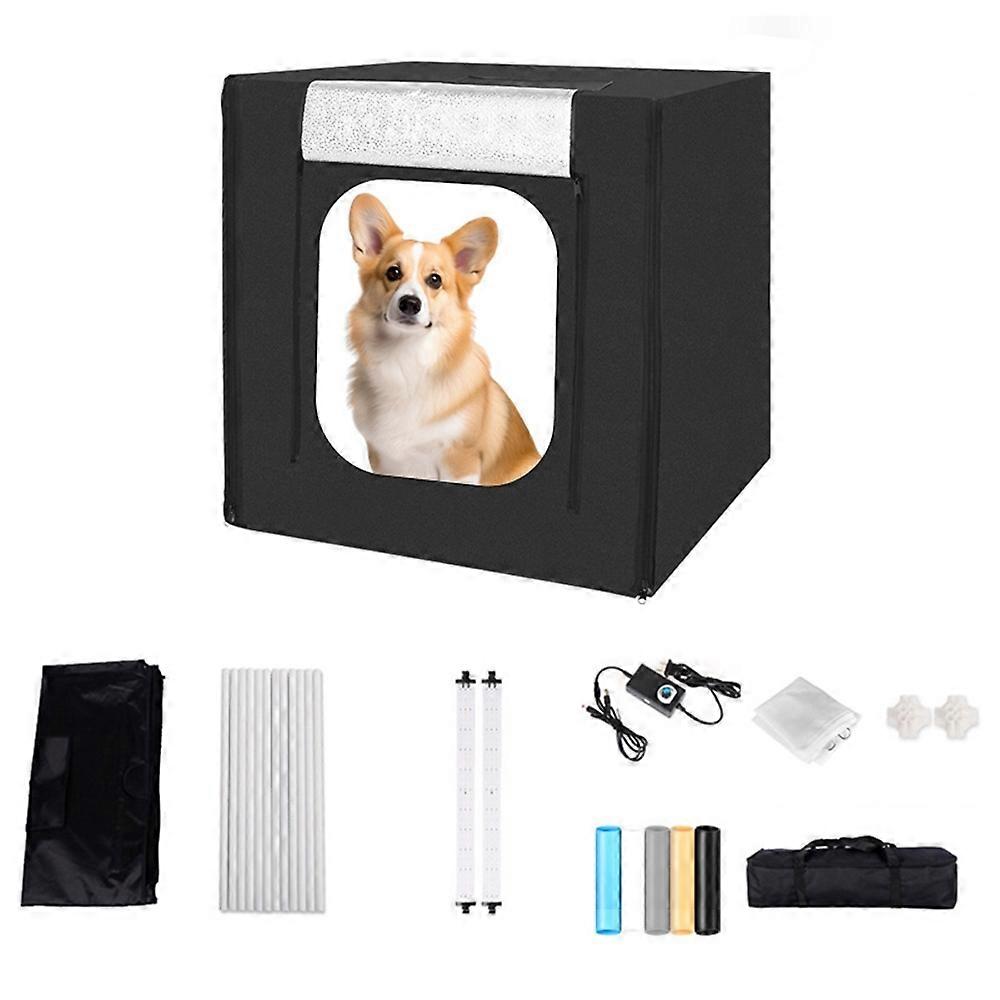 40cm Photo Studio Light Box Kit with Photography Tent LED Light and Background Board - AU Plug