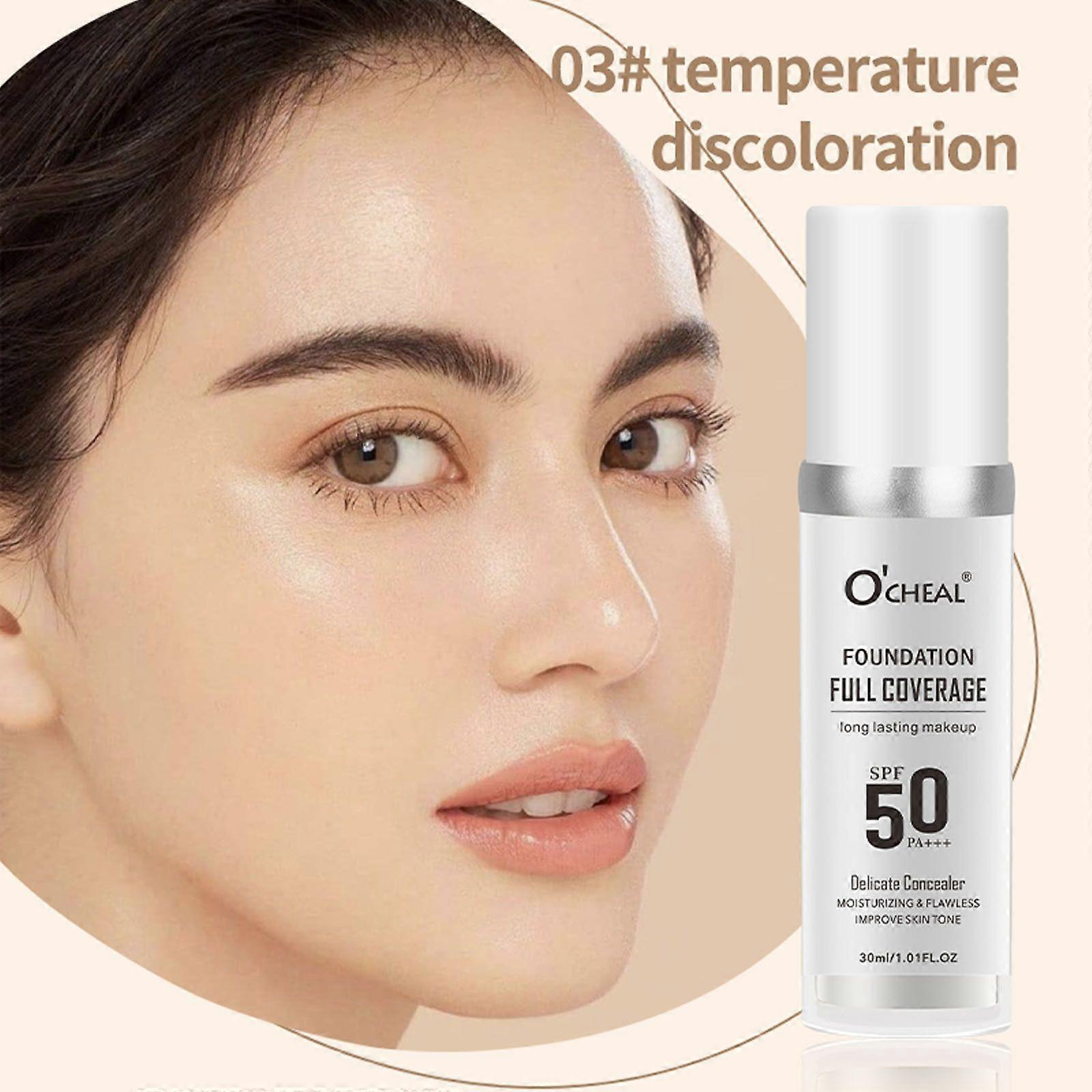 Warm Change Defective Liquid Moisturising Concealer Long Lasting Service Not Easy To Take Off Brightening Colour Changing Concealer 30ml Flye251208