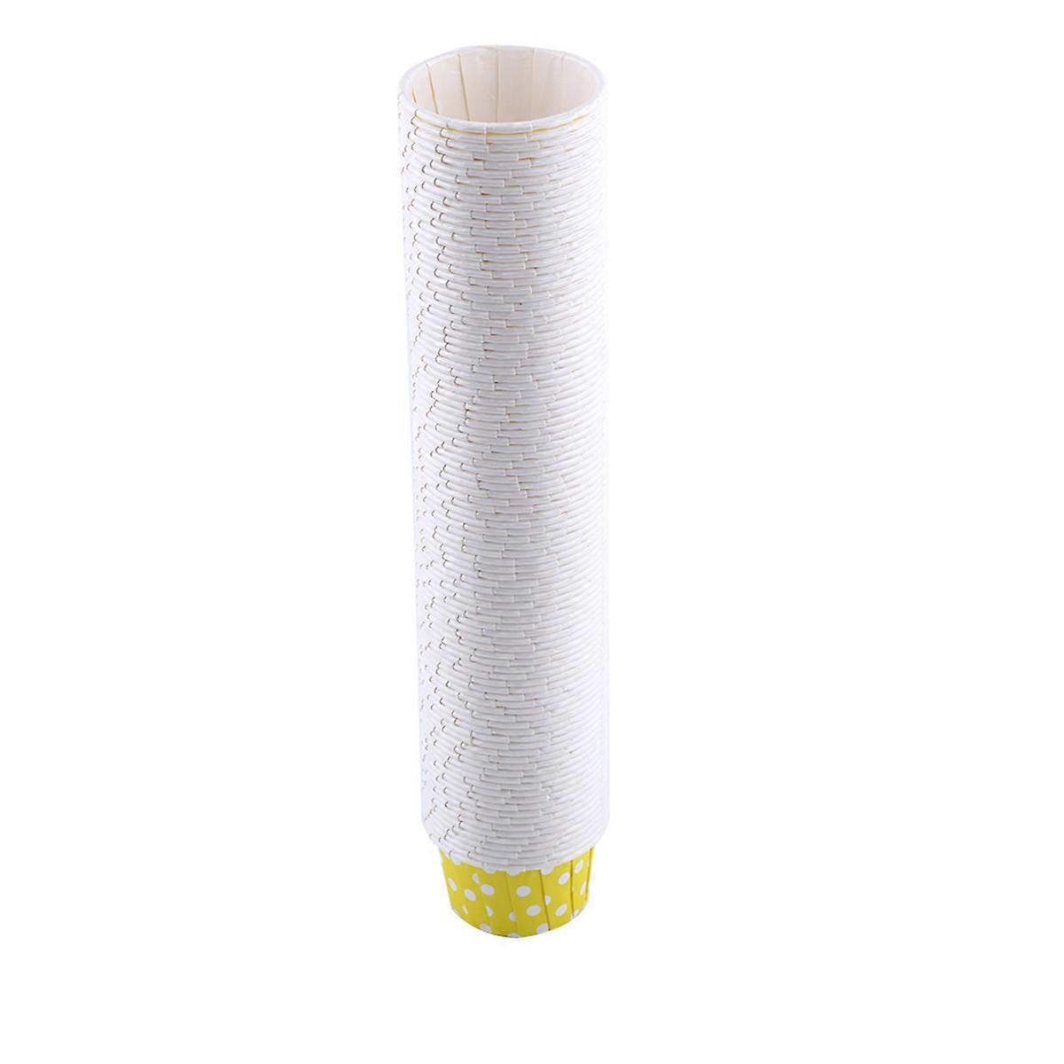 100pcs Paper Cake Cupcake Liner Case Wrapper Muffin Baking Cup pour Fête Mariage, Jaune