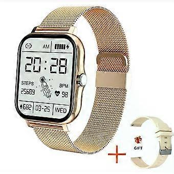 Full Touch Sport Smart Watch Adult Heart Rate Fitness Tracker Bluetooth call Smartwatch wristwatch GTS 2 P8 plus watch+Box