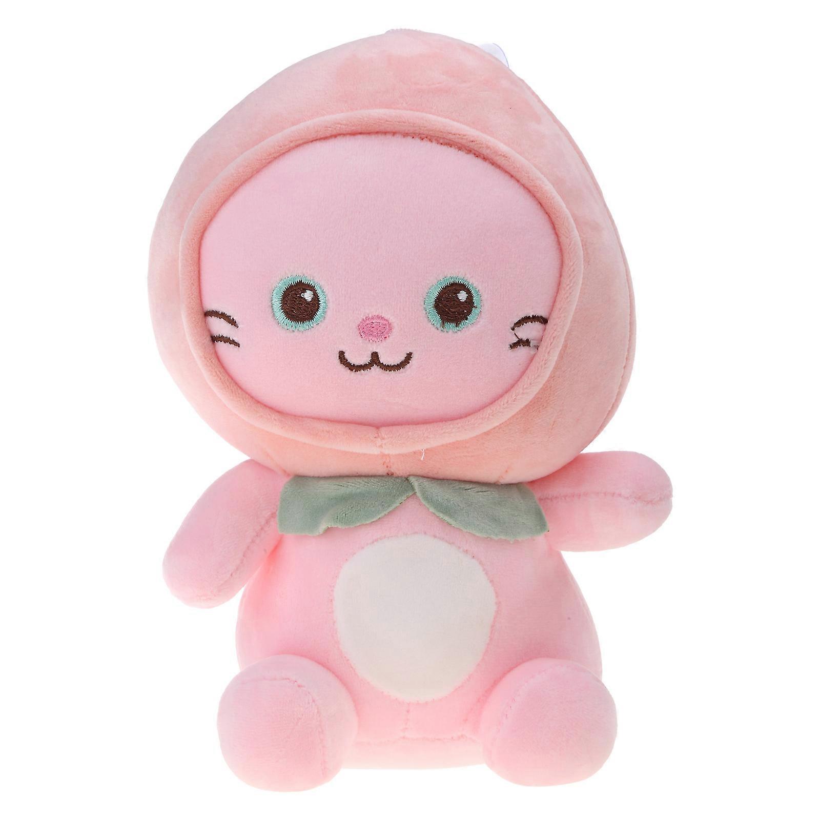25cm Plush Stuffed Transform Kitten Toy Pillow for Desk Decoration Emotion Appease Non-Deform Office Ornament Car Accs