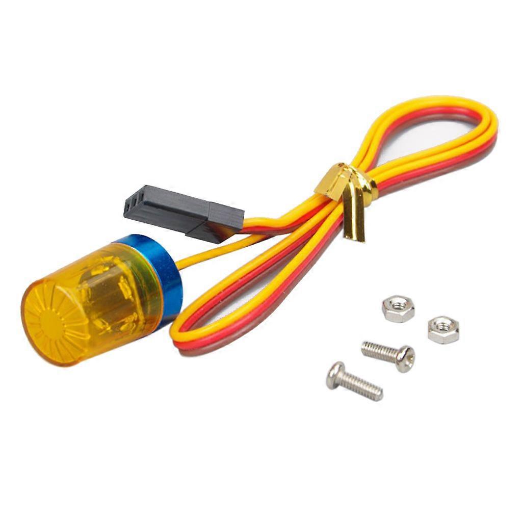 Multi-function LED Lamp Strobing-blasting Flashing Rotating Light for 1/10 RC Car 1:14 Tamiya Tractor Racing Engineering Truck Orange